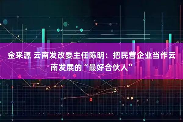 金来源 云南发改委主任陈明：把民营企业当作云南发展的“最好合伙人”
